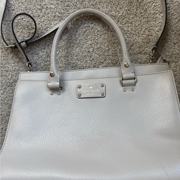 Kate Spade Light Gray Satchel